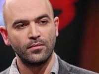 Lo scrittore Roberto Saviano ospite della trasmissione televisiva Ballaro' condotta da Massimo Giannini, Roma, 11 novembre 2014. ANSA/ALESSANDRO DI MEO