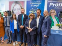 Lucia Albano (FdI) inaugura sede elettorale a San Benedetto