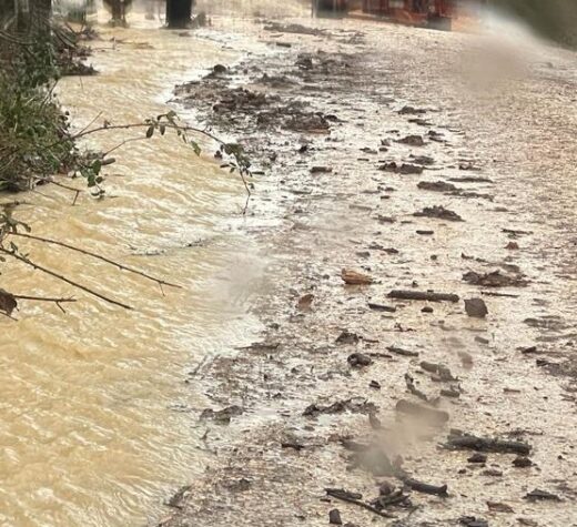Bomba d’acqua a Fabriano, allagamenti e disagi