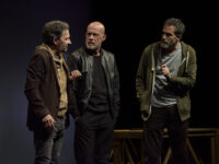 Foto LiveMedia/LPM/Roberto Bettacchi
Rome, 05 febbraio 2023, SPETTACOLI TEATRO
Gianmarco Tognazzi - L'onesto fantasma
Nell'immagine: Renato Marchetti, Fausto Sciarappa and Gianmarco Tognazzi perform during the teather show 'L'onesto fantasma' on Febraury 5, 2023 at Teatro Tor Bella Monaca in Rome, Italy
LiveMedia/LivePhotoMusic - World Copyright