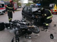 Scontro auto e moto ad Acqualagna