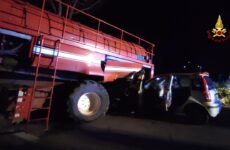 Auto contro trattore a Corridonia, feriti