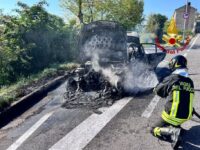 Grottazzolina, a fuoco autovettura