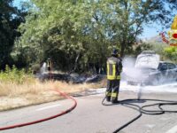 Auto a fuoco a Ripatransone