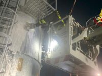 Incendio in fabbrica del Pesarese